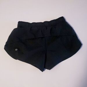 Lululemon What The Sport Shorts Size 4 Black Women's Drawstring